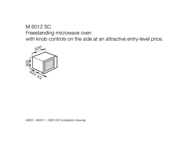 Miele M6012SC Freestanding Microwave Oven