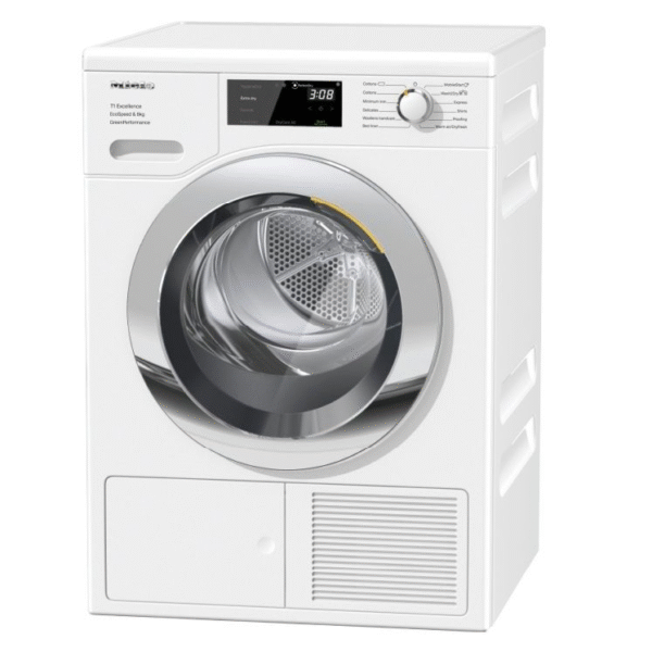 Miele TEF765WP 8kg Freestanding Heat Pump Tumble Dryer