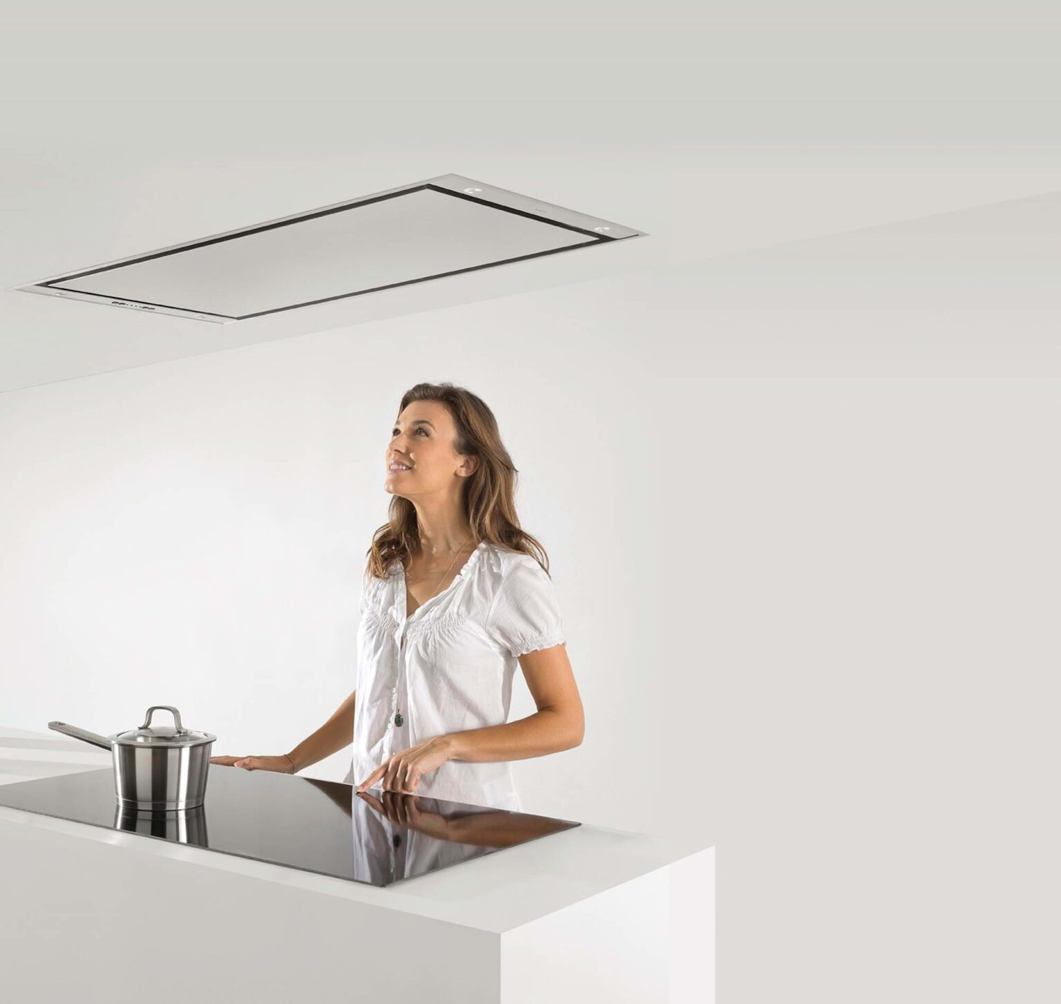 Novy 6835 Pureline 90cm Ceiling Extractor Hood