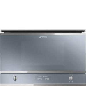 Smeg Built In Microwave with Grill Silver MP422S