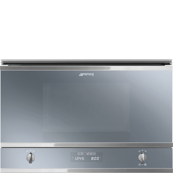 Smeg Built In Microwave with Grill Silver MP422S