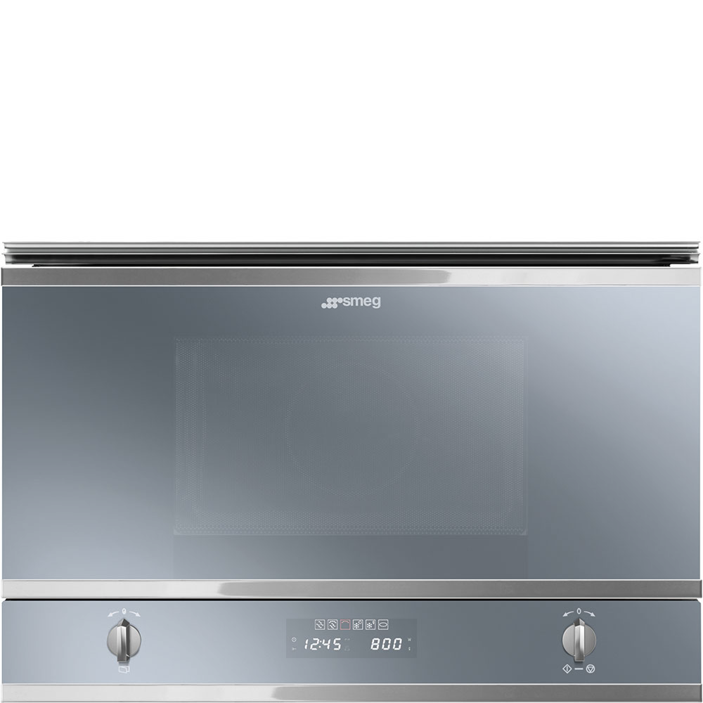 Smeg Built In Microwave with Grill Silver MP422S