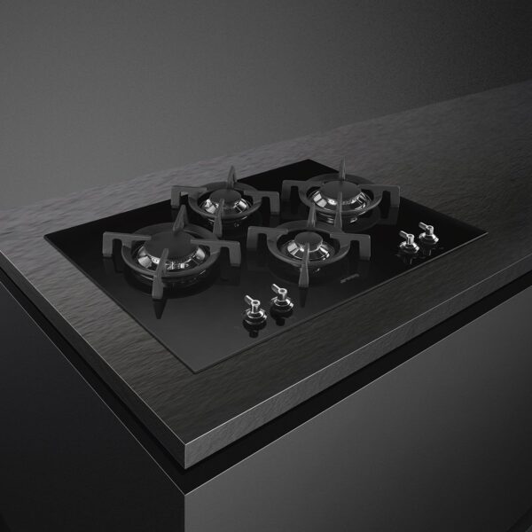 Smeg Classic 4 Burner 65cm Gas Hob Ultra-Low Profile or Fully Flushed PV364LCN