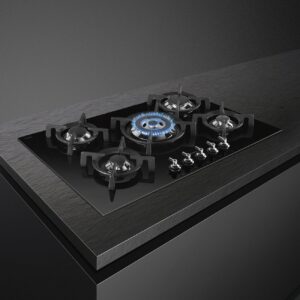 Smeg Classic 5 Burner 75cm Gas Hob Ultra-Low Profile or Fully Flushed PV375CN