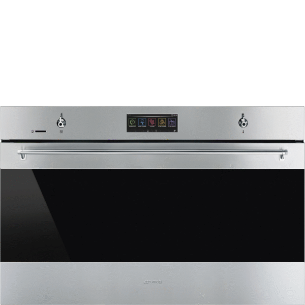 Smeg Classic 90cm Pyrolytic Combi Steam Oven SFP9305WSPX