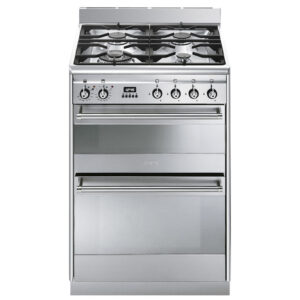 Smeg Classic Concert 60cm Range Cooker with Gas Top Stainless Steel SUK62MX8