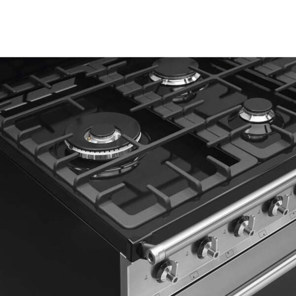 Smeg Classic Symphony 110cm Range Cooker with Gas Top Stainless Steel SYD4110-1