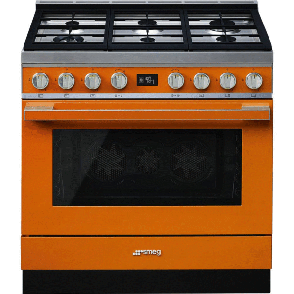 Smeg CPF9GPOR Portofino 90cm Range Cooker with Gas Top