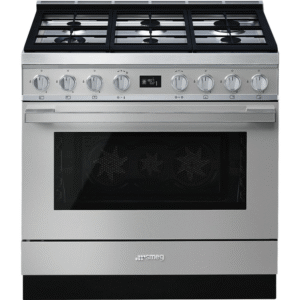 Smeg CPF9GPX Portofino 90cm Range Cooker with Gas Top