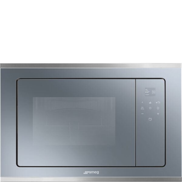 Smeg Cucina Built-in Microwave with grill Silver FMI420S2