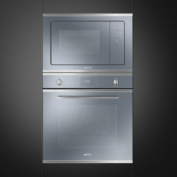 Smeg Cucina Built-in Microwave with grill Silver FMI420S2