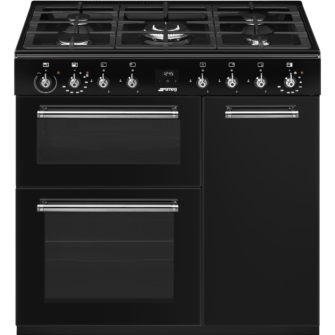 Smeg CX93GMBL 90cm Freestanding Range Cooker with Gas Top