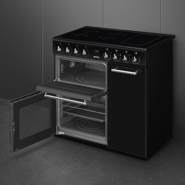 Smeg CX93IMBL Concert Classic 90cm Range Cooker with Induction Top