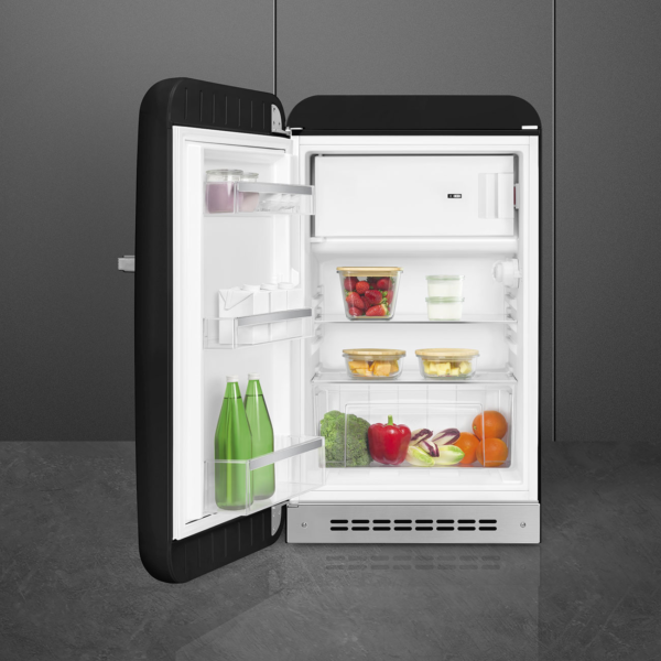 Smeg FAB10LBL5 55cm Left Hand Hinge Fridge with Freezer Box