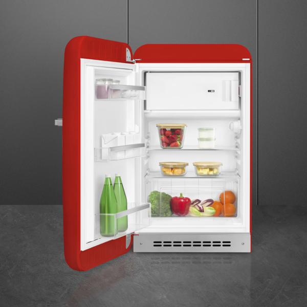 Smeg FAB10LRD6 55cm Left Hand Hinge Fridge with Icebox