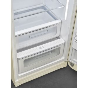 Smeg FAB28RCR5UK 50’s Style Freestanding Fridge Right Hinge Cream