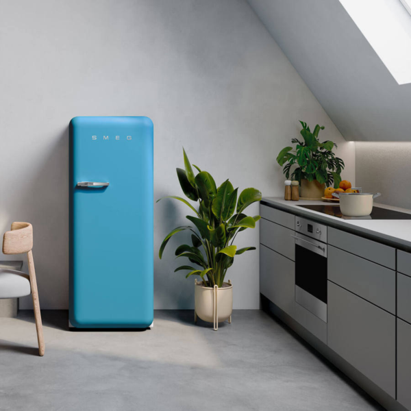 Smeg FAB28RDLB5 50’s Style Freestanding Fridge Right Hinge Blue