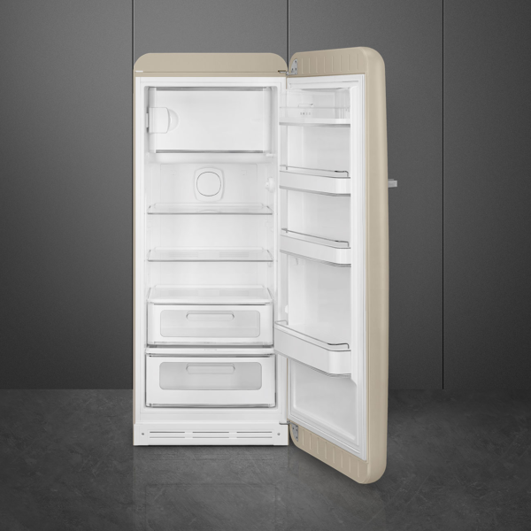Smeg FAB28RDPP5 50’s Style Freestanding Fridge Right Hinge Beige