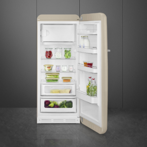 Smeg FAB28RDPP5 50’s Style Freestanding Fridge Right Hinge Beige