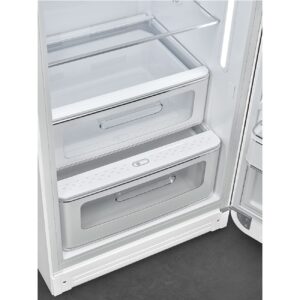 Smeg FAB28RWH5UK 50’s Style Freestanding Fridge Right Hinge White