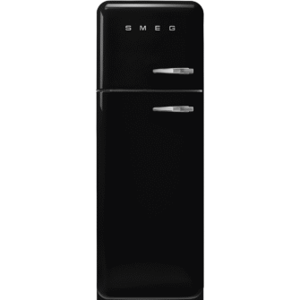 Smeg FAB30LBL5UK 50’s Style Freestanding Left Hinge Fridge Freezer Black