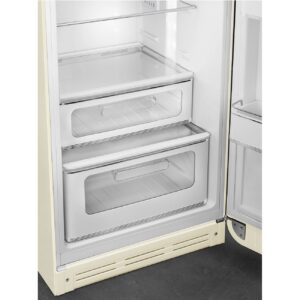 Smeg FAB30RCR5UK 50’s Style Freestanding Right Hinge Fridge Freezer Cream