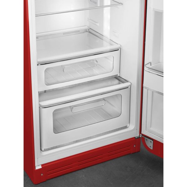 Smeg FAB30RRD5UK 50’s Style Freestanding Right Hinge Fridge Freezer Red