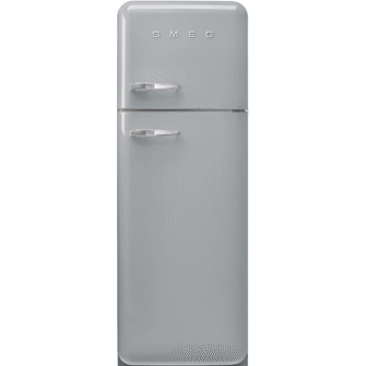 Smeg FAB30RSV5 50’s Style Freestanding Right Hinge Fridge Freezer Silver