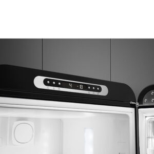 Smeg FAB32RBL5UK 50’s Style 60/40 Freestanding Right Hinge Fridge Freezer Black