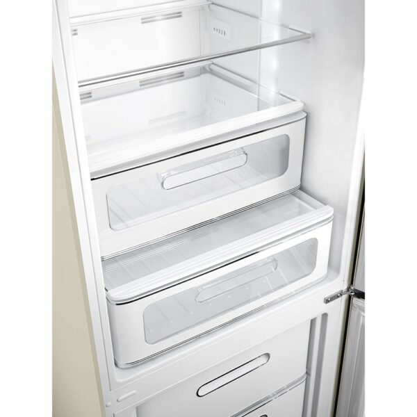 Smeg FAB32RCR5UK 50’s Style 60/40 Freestanding Right Hinge Fridge Freezer Cream