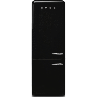 Smeg FAB38LBL5 50’s Style Double Door Freestanding Left Hinge Fridge Freezer Black