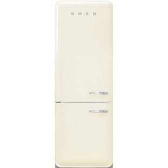 Smeg FAB38LCR5 50’s Style Double Door Freestanding Left Hinge Fridge Freezer Cream