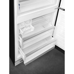 Smeg FAB38RBL5 50’s Style Double Door Freestanding Right Hinge Fridge Freezer Black