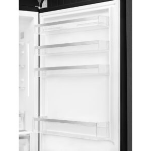 Smeg FAB38RBL5 50’s Style Double Door Freestanding Right Hinge Fridge Freezer Black