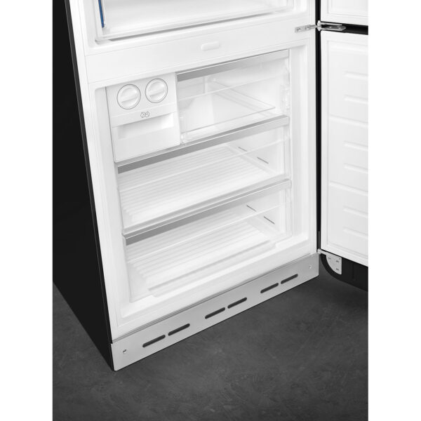 Smeg FAB38RBL5 50’s Style Double Door Freestanding Right Hinge Fridge Freezer Black