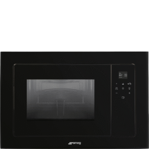 Smeg FMI120N2 Linea Built In Microwave with Grill Black