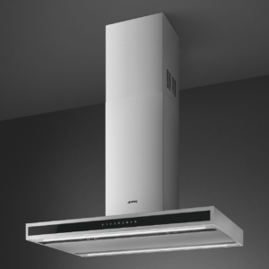 Smeg KLTI9L4X 90cm Chimney Island Hood