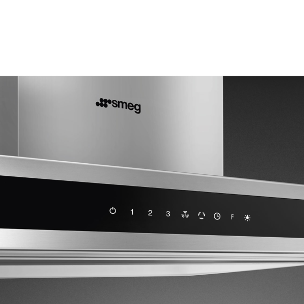 Smeg KLTI9L4X 90cm Chimney Island Hood