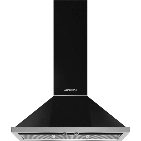 Smeg KPF9BL 90cm Chimney Wall Hood Black