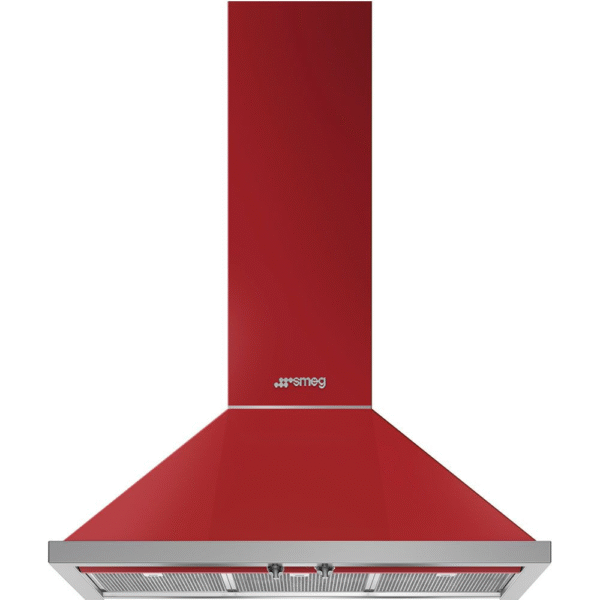Smeg KPF9RD 90cm Chimney Wall Hood Red