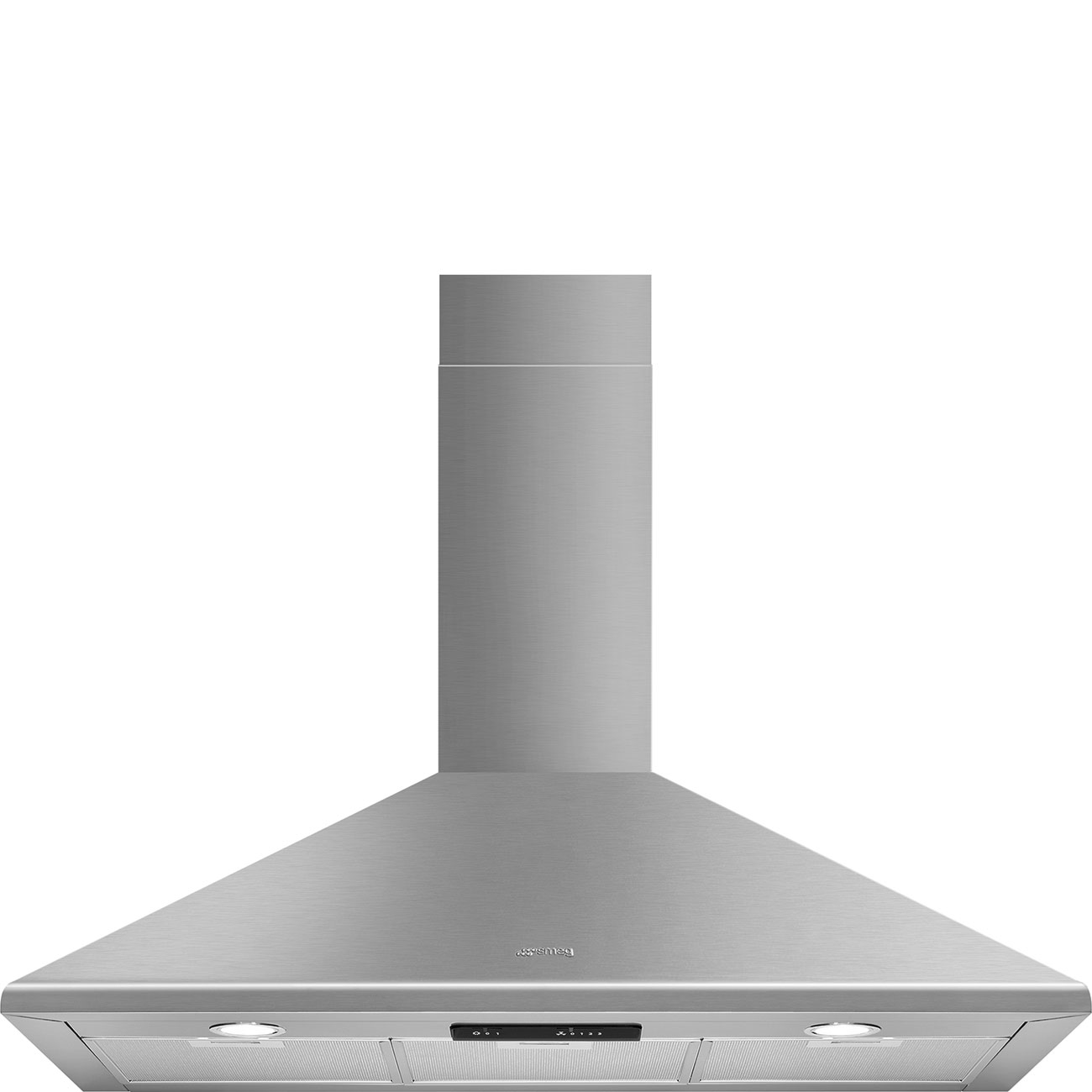 Smeg Ksed95xe 90Cm Chimney Wall Hood Stainless Steel Light