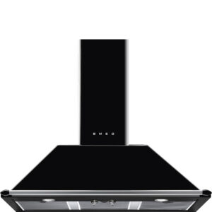 Smeg KT100BLE 100cm Chimney Wall Hood Black