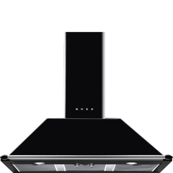 Smeg KT100BLE 100cm Chimney Wall Hood Black
