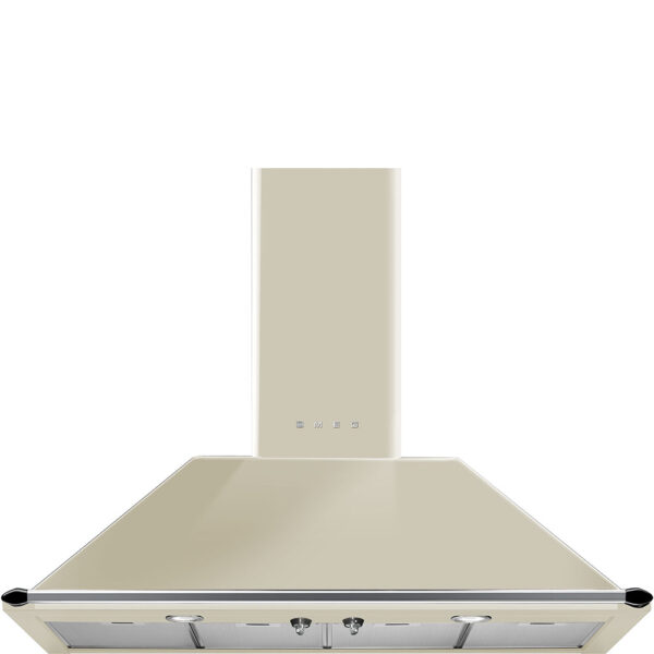 Smeg KT110PE 110cm Chimney Wall Hood Cream