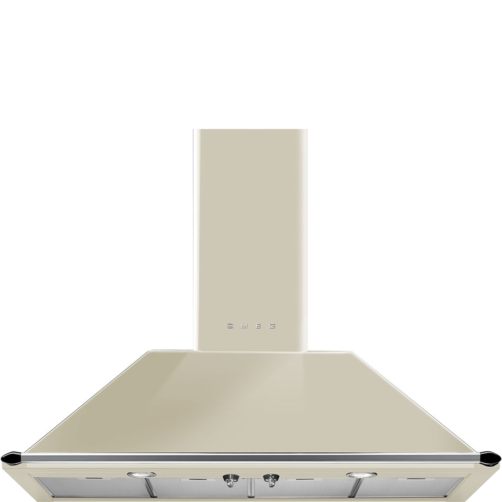 Smeg Kt110pe 110Cm Chimney Wall Hood Cream