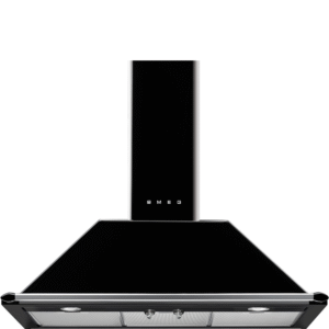 Smeg KT90BLE 90cm Chimney Wall Hood Black