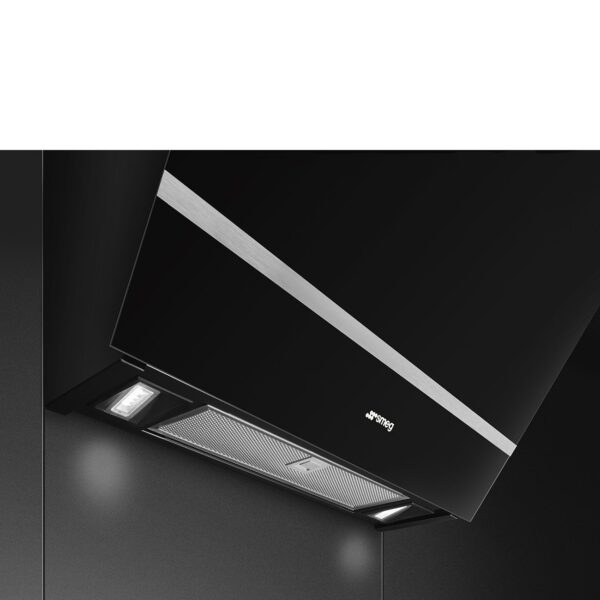 Smeg KV26N 60cm Angled Wall Hood Black