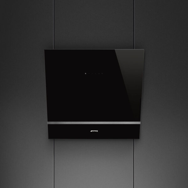Smeg KV26N 60cm Angled Wall Hood Black