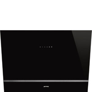 Smeg KV28N 80cm Angled Wall Hood Black