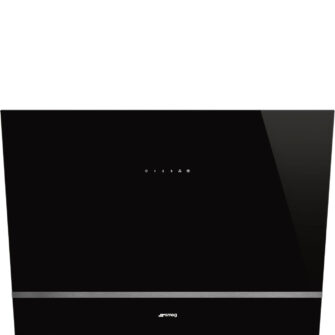 Smeg KV28N 80cm Angled Wall Hood Black
